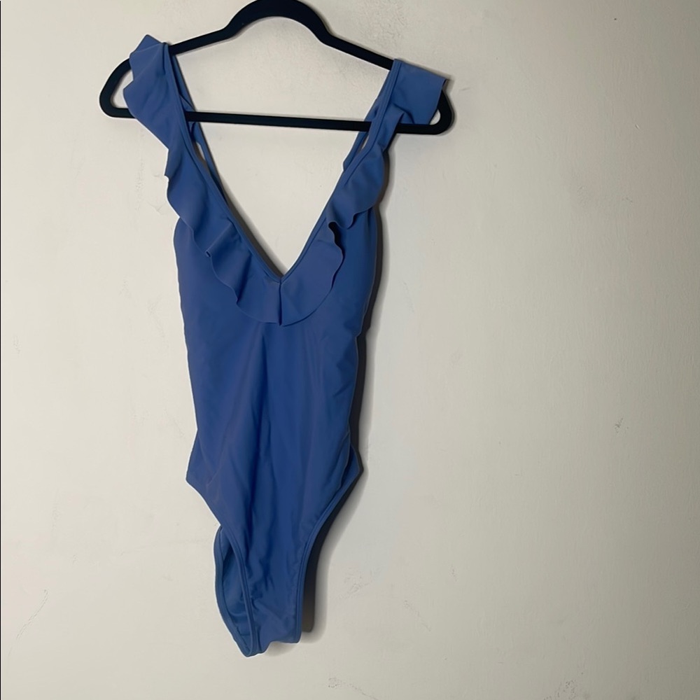 Xhilaration Blue Classic One Piece Swimsuit